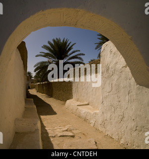 La vieille ville de Ghadamès, Libye Banque D'Images