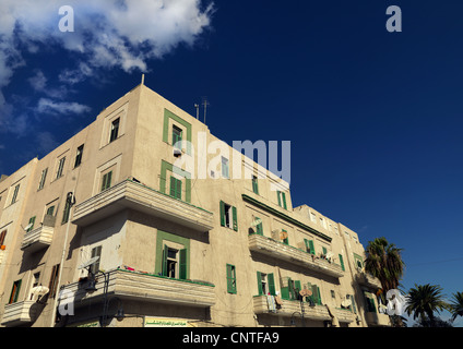 L'architecture coloniale italienne à Tripoli, Libye Banque D'Images