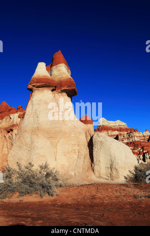 Blue Canyon, rouge et blanc calcaire, USA, Arizona Banque D'Images