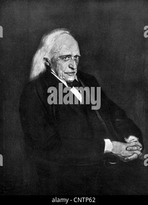 Mommsen, Theodor, 30.11.1817 - 1.11.1903, scientifique allemand (historien), demi-longueur, peinture de Franz von Lenbach, vers 1900, Banque D'Images