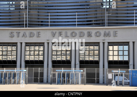 Le Stade Vélodrome et le Musée de l'OM, accueil au football club Olympique de Marseillaise à Marseille,France. Banque D'Images