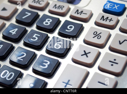 Gros plan de la calculatrice Banque D'Images