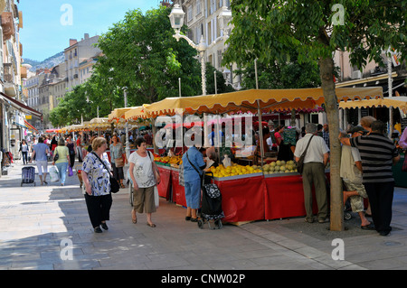 Farmers Market Afficher Open Air Toulon France French Riviera Méditerranée Europe Harbour Banque D'Images