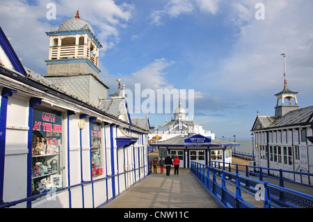 La jetée d''Eastbourne, Eastbourne, East Sussex, Angleterre, Royaume-Uni Banque D'Images