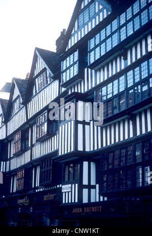 Staple Inn, High Holborn, London England UK Noir et blanc bâtiments bâtiment à colombages Banque D'Images