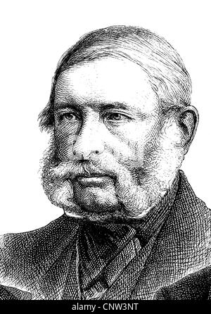 Baeyer Johann Jacob, 1794-1885, officier de l'état-major général prussien comme arpenteur et le fondateur de l'ARC Mesure Banque D'Images