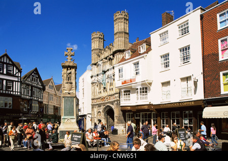 Royaume-uni, Grande Bretagne, Angleterre, Kent, Canterbury, la Cathédrale de Canterbury, Christchurch Gate Banque D'Images