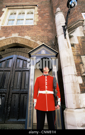 L'Angleterre, Londres, garde à St James's Palace Banque D'Images