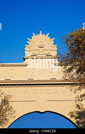 Ballarat Australie / l'arche de la Victoire war memorial arch. Banque D'Images