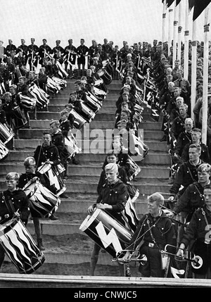 National-socialisme /nazisme, organisations, Hitler Youth (HJ), Deutsches Jungvolk, 'Rally of Freedom', Nuremberg, 10.-16.9.1935, droits additionnels-Clearences-non disponible Banque D'Images