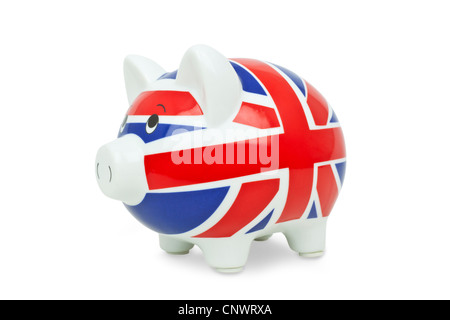 Tirelire cut out Union jack Banque D'Images