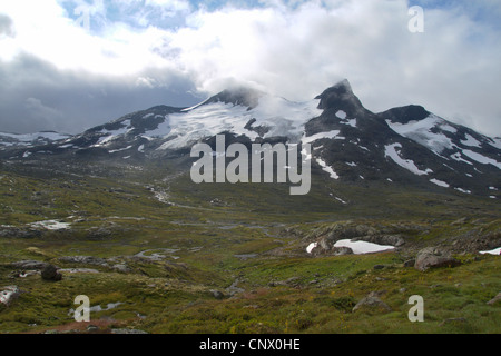 Raudalstindane la montagne, la Norvège, le parc national de Jotunheimen Banque D'Images