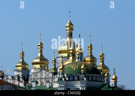 Cathédrale de la Dormition à Kiev La Laure de Pechersk de Kiev, Ukraine. Banque D'Images