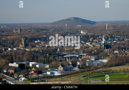 Vue du gazomètre d'Osterfeld, un stock horizon à Bottrop, Allemagne Haniel, Rhénanie du Nord-Westphalie, Ruhr, Oberhausen Banque D'Images