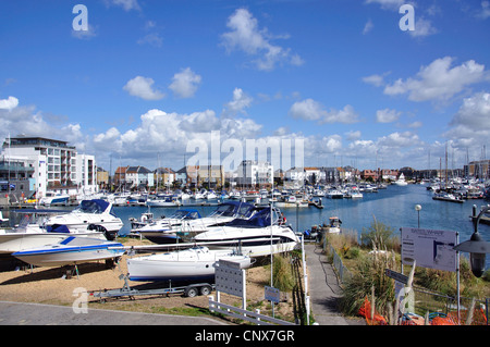 Port souverain, Eastbourne, East Sussex, Angleterre, Royaume-Uni Banque D'Images