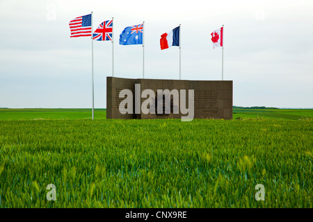 Le Corps australien Memorial Park dans le Hamel France Banque D'Images