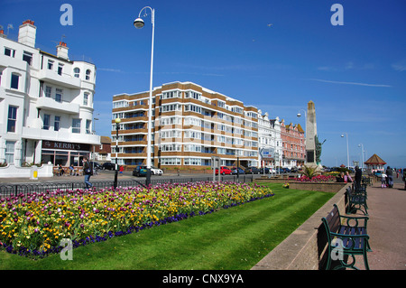 Promenade du front de mer, Bexhill-on-Sea, East Sussex, Angleterre, Royaume-Uni Banque D'Images