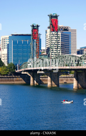 Portland Hawthorne bridge ou. Banque D'Images