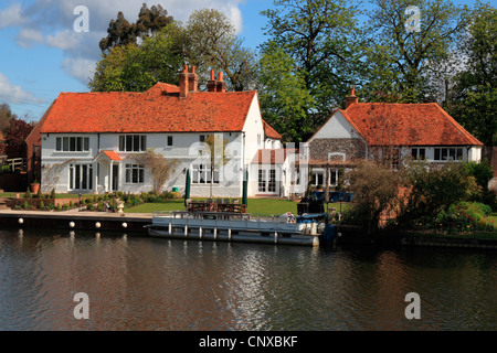 Angleterre Buckinghamshire Hambleden, Tamise à Mill fin Banque D'Images