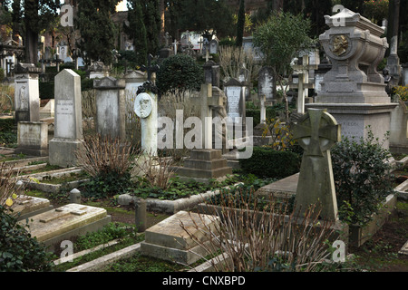 Cimetière protestant de Testaccio à Rome, Italie. Banque D'Images