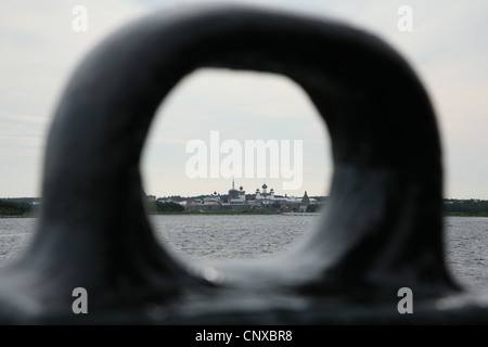 Monastère de Solovetsky sur les îles Solovetsky, mer Blanche, la Russie. Banque D'Images