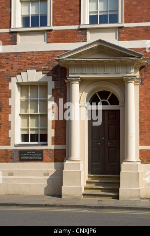 Gros Plan Sur Fairfax House Georgian Townhouse Museum Et York Civic Trust Offices Castlegate York North Yorkshire England Uk Banque D'Images