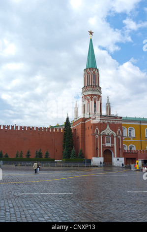 Tour nikolskaïa de Kremlin de Moscou Banque D'Images