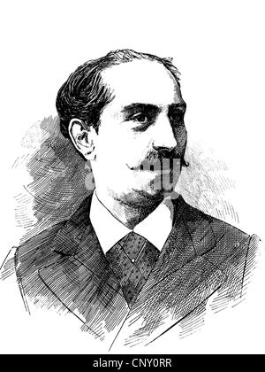 Le professeur Giovanni Sbriglia, 1832-1916, chanteur ténor et enseignant Banque D'Images