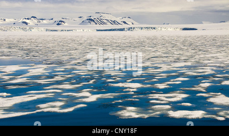 La fonte des glaces dans l'océan Arctique au sud-ouest de Svalbard, Norvège, Svalbard, Hornsund Banque D'Images