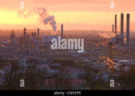 Grangemouth Raffinerie au soir lumière, Royaume-Uni, l'Écosse, Édimbourg Banque D'Images