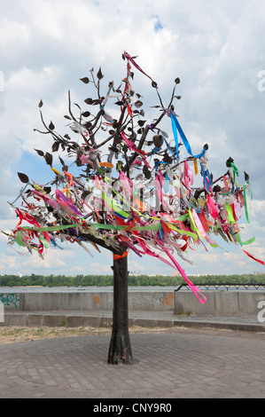 Arbre des désirs, Kiev, Ukraine, l'Europe.