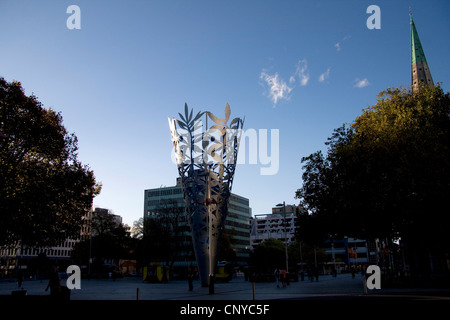 Le calice à la place de la Cathédrale, Christchurch. Banque D'Images