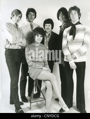 Groupe pop britannique six épisodes en 1966. Voir la description ci-dessous ou les noms. Photo Tony Gale Banque D'Images