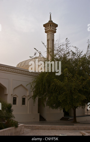 Mosquée de la cour du souverain, au coucher du soleil, Bur Dubai, Émirats Arabes Unis Banque D'Images