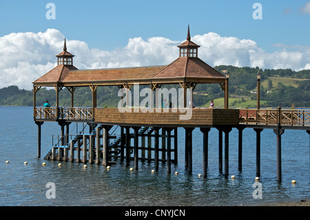 Pier Lago Llanquihue Frutillar Chili Lake District Banque D'Images