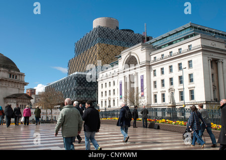 Chemin du centenaire et nouvelle bibliothèque, Birmingham, UK Banque D'Images