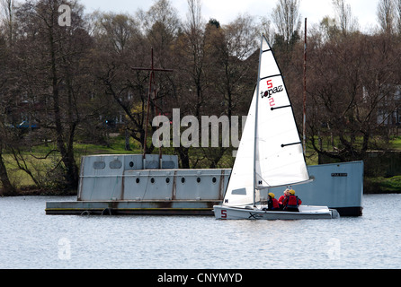 La voile sur Powell, Sutton Park, West Midlands, England, UK Banque D'Images