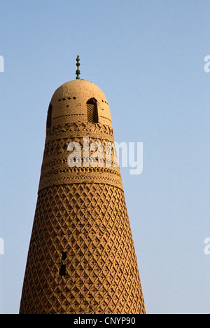 La Chine, le Xinjiang, Turpan, Emin Minaret, mosquée, Sugong Banque D'Images