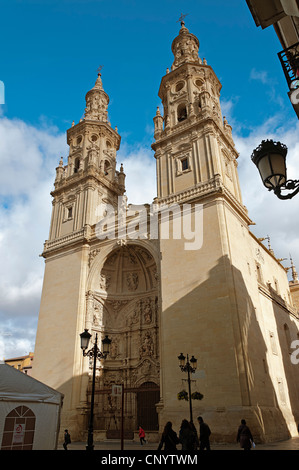 Cathédrale de Santa Maria de la Redonda, une ville de Logroño La Rioja, dans le nord de l'Espagne, l'Europe, l'UNION EUROPÉENNE Banque D'Images