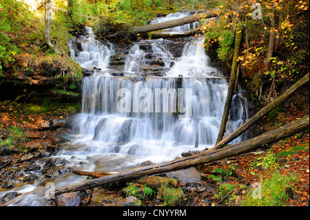 Wagner la Péninsule Supérieure du Michigan Cascades Munising Banque D'Images