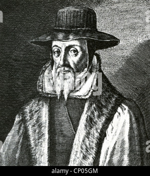 JOHN FOXE (1517-1587) Historien français auteur d'un livre sur les martyrs d'abord publié en 1563 Banque D'Images