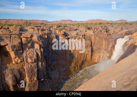 Vue d'Augrabies falls de Oranje River, Afrique du Sud, Northern Cape, Falls-Nationalpark d'Augrabies, Kakamas Banque D'Images