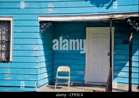 Maison abandonnée par l'ouragan Katrina dans le Ninth Ward Banque D'Images