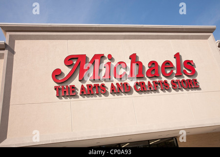 Michaels signe Devanture Banque D'Images