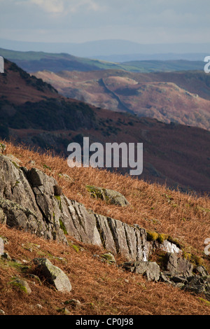 Vue depuis le sommet de Harrison Stickle Banque D'Images