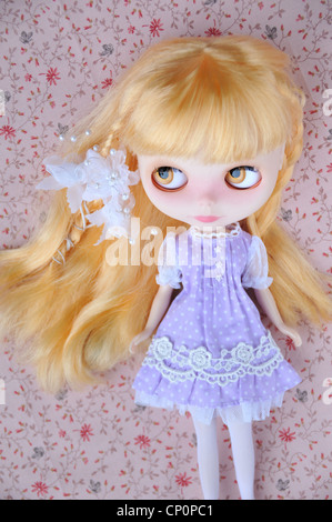 Custom made Blythe doll - poupée de base Rune de glace Neo Takara Banque D'Images