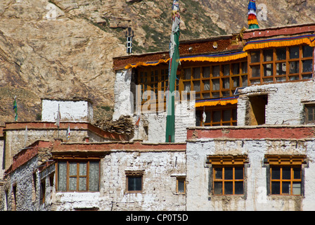 Bardan gompa (monastère) au Zanskar, Inde Banque D'Images