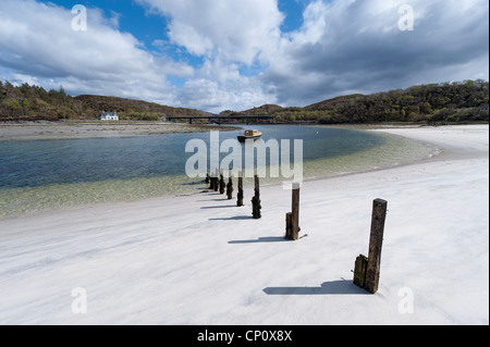 Le Silver Sands de Morar Banque D'Images