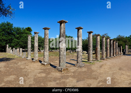 Monument palaestra (3e 100. C.-B.), à Olympie, Grèce Banque D'Images