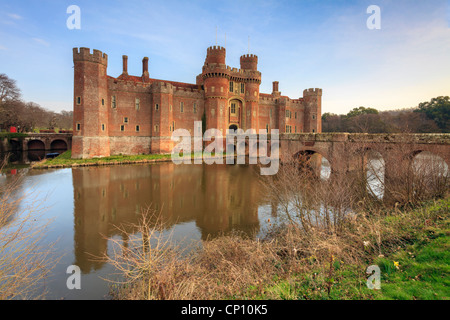Château de Herstmonceux, dans l'East Sussex Banque D'Images